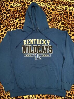 Fruit of the Loom Kentucky Wildcats Blue Hoodie